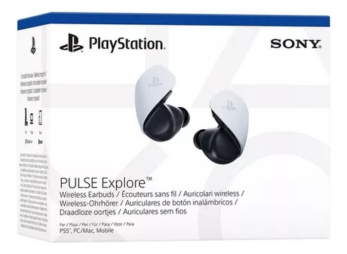 Audífonos Inalámbricos Sony Pulse Explore Playstation 5 Color Blanco/Negro Luz Blanco