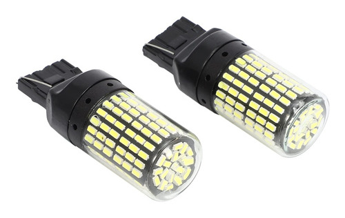 X2 Ampolleta T20 7440 144 Led Luz Blanca Auto 1 Contacto