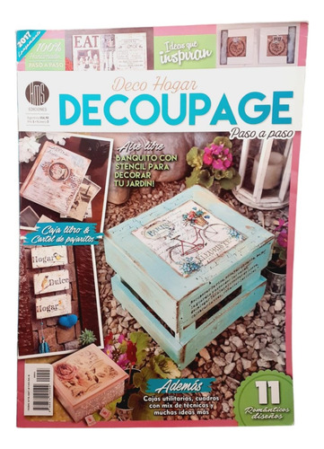 Revista Deco Hogar Decoupage N°3 - Paso A Paso - Hms