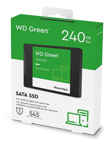 Imagen 4 de 6 de Wd Disco Ssd Digital Green 240gb 2.5 Int Sata