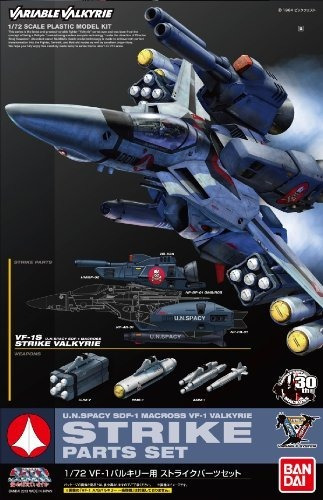 Juego De Piezas Macross 1-72 Vf-1 Valkyrie Strike De Bandai.