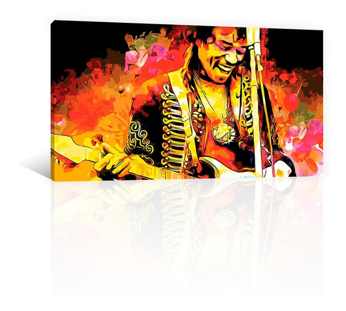 Cuadro Decorativo Canvas Gente Famosa Retrato Jimmy Hendrix