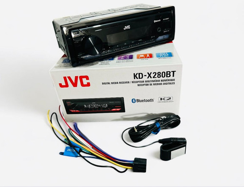 Autoestéreo Receptor De Medios Digitales Jvc Kd-x280bt 1 Din