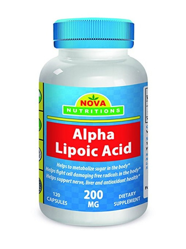 Nova Nutritions El Ácido Alfa Lipoico 200 Mg 120 Cápsulas