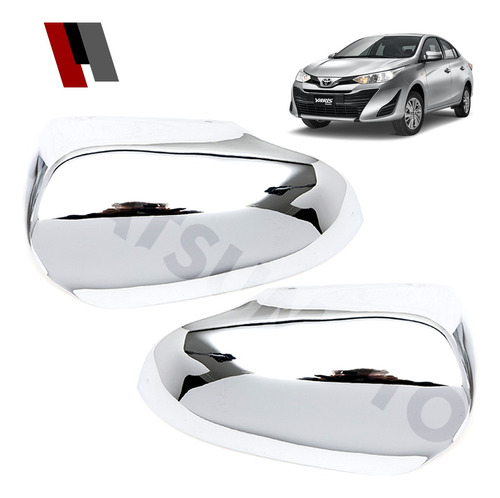 Cubre Retrovisor Cromo Yaris Sedan 2014-2017