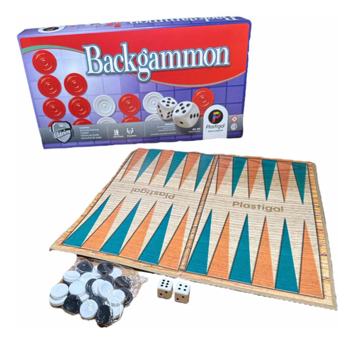 Juego De Mesa Backgammon Clasico Plastigal