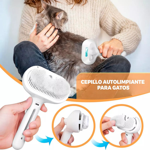 Para Cepillo Vaporizador Gatos Perros Peine Para Mascotas