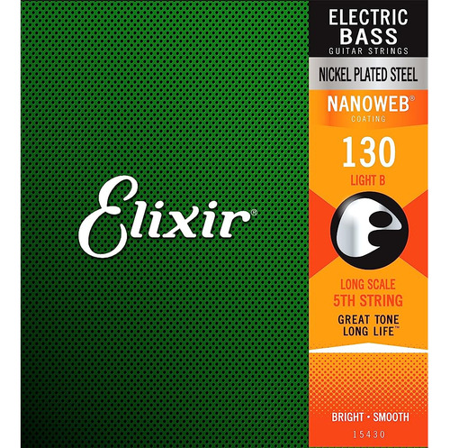 Elixir® Strings Acero Niquelado Con Recubrimiento Nanoweb®, 