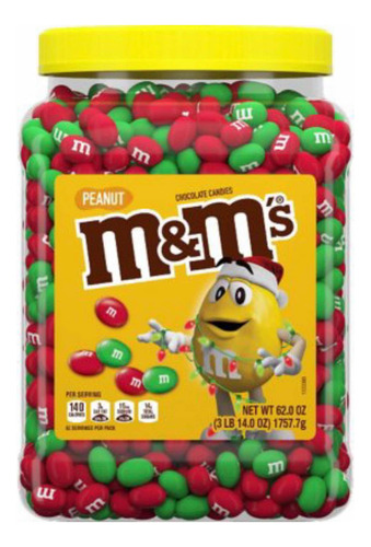 Chocolate M&m's Peanut Edición Navideña 1757.7g