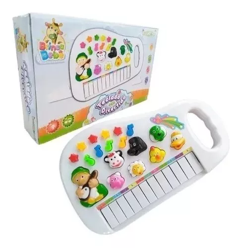 Teclado musical infantil fazendeiro ia ia ô 