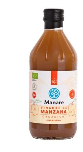 Vinagre De Manzana Orgánico 500ml - Manare