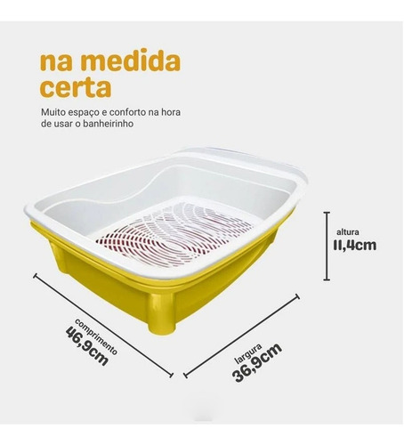 Imagem 8 de 9 de Caixa De Areia Higiênica Para Gatos Furba Classic Plus Média