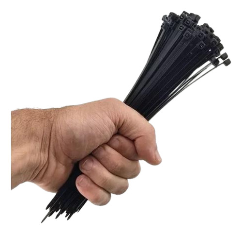 Enforca Gato Abraçadeira Preta Nylon Pacote 100 3,5mmx200mm
