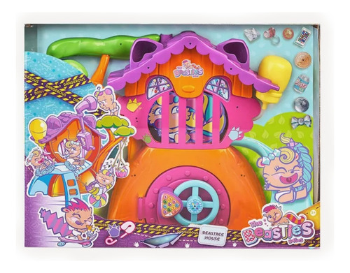 Bellies Casa Del Arbol The Beasties Con Tobogan Y Accesorios