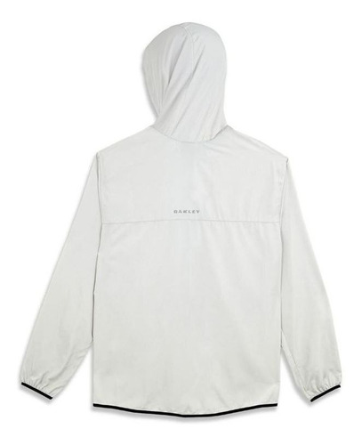 Imagem 2 de 4 de Casaco Jaqueta Oakley Windbreaker Branco Stone Grey