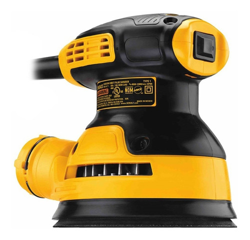 Lijadora Roto Orbital Aleatoria 5'' 280w Dewalt Dwe6421-b3 Color Amarillo Frecuencia 50 Hz/60 Hz