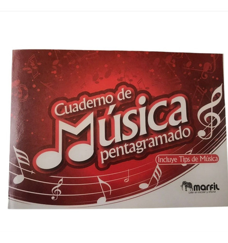 Cuaderno De Musica  Pentagramado 20 Hojas - 70 Unidad