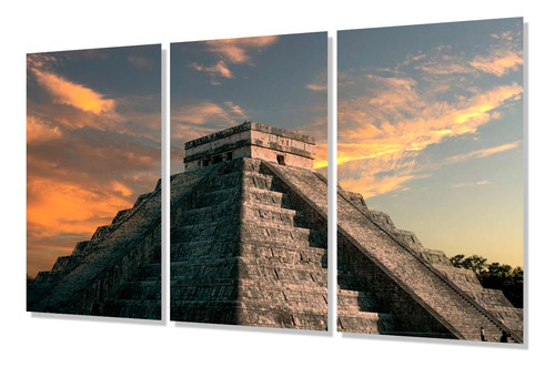 Cuadro Trip 80x120 Piramides Mexico Cultura Indigena