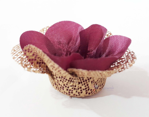 Imagem 1 de 1 de 100 Forminhas Para Doces Luxo Flor Tela E Tecido Casamento