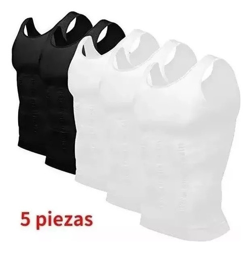 Camisa Adelgazante Body Shaper Para Hombre De 5 Piezas