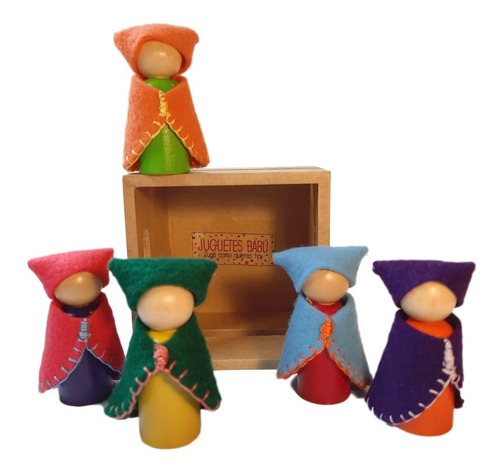 Muñequitos De Madera, Pegdoll - Juguetes Para Niños