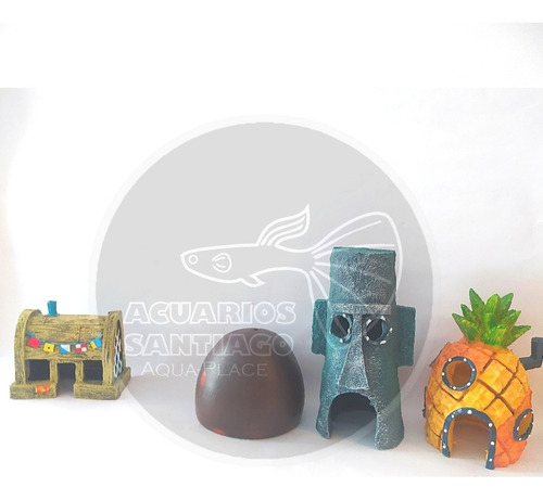 Pack Completo Bob Esponja Acuarios Pecera Acuarios Santiago 