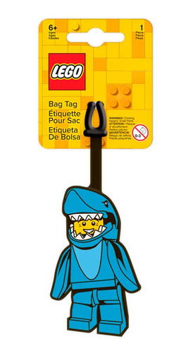 Etiqueta De Bolsa De Lego Iconic Bag Tag Shark Suit Guy