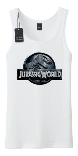 Musculosa Hombre Jurassic Park Dibujo Art Logo - Psjp2