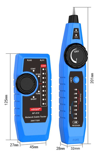 Kit Localizador De Probador De Cables De Red Nf-810 Poe Te