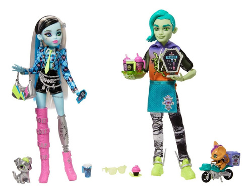 Monster High Coffee Break Frankie Stein & Deuce Gorgon - Se.