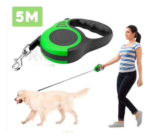 Correa Retractil Para Mascotas Resistente,compacta,perros