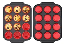 Comprar Molde Para Muffins De Silicona De 2 Piezas Para Hornear Con 