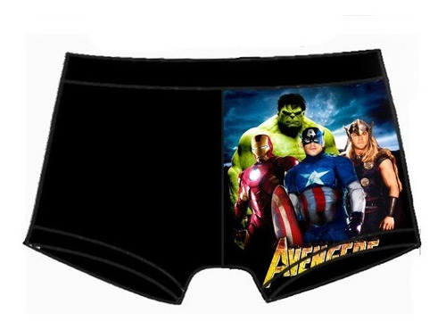 Traje De Baño Tipo Boxer Para Niños De Avenger