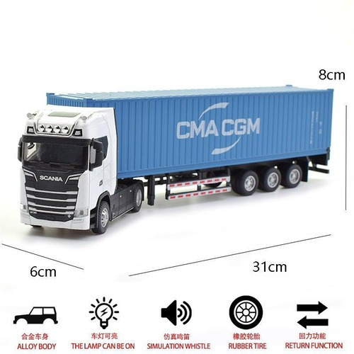 Remolque Scania Trailer Container Truck Báscula 1:50 De Meta