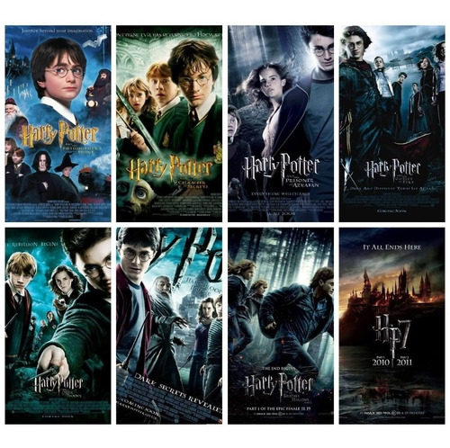 Harry Potter: Colección Completa De 8 Películas + Obsequio