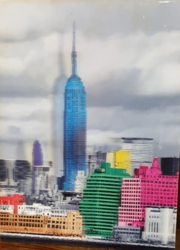 Cuadro Tridimensional De New York Empire State