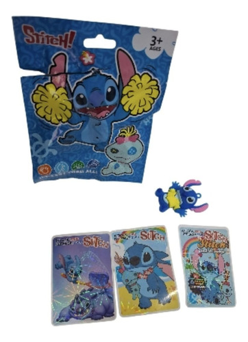 Sobre Sorpresa Muñeco Y Cartas Coleccionables Stich Bubus