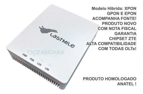 Roteador Onu Xpon Hibrida Ppoe 1ge Lastmile Lm-1004 Anatel