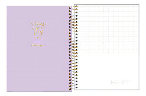 Planner 2020 Espiral Happy Roxo, Tilibra - 307041
