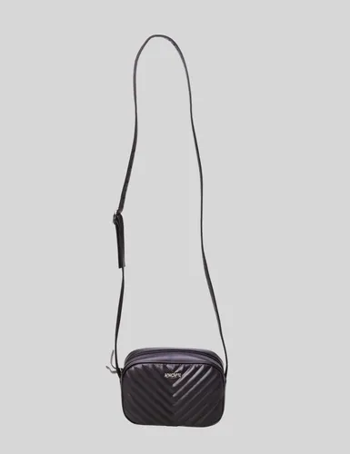 Bolsa Anacapri Tiracolo Detalhe Matelassê Preto Liso Níquel