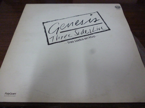 Genesis Three Sides Live Vinilo Doble Argentino Prom Ggjjzz