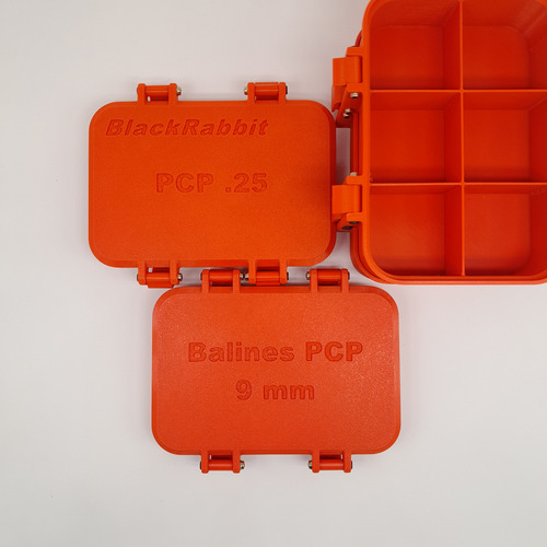 Caja Porta Balines Pcp 200 Balines (aprox) Cal.9 Mm Apilable