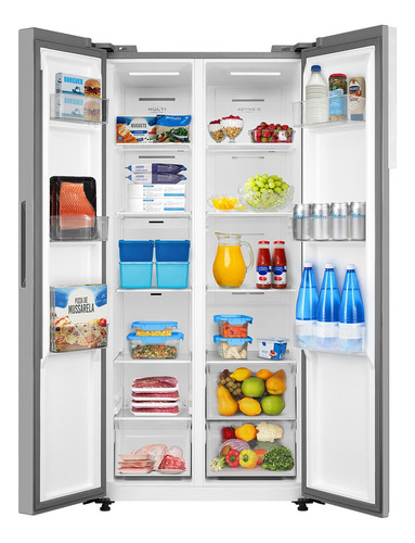 Refrigerador Side By Side 442l Midea 220v Inox