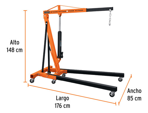 Pluma Hidraulica 2 Ton Truper 12888