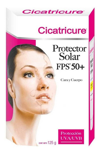 Cicatricure protector solar en crema fps50+ cara y cuerpo 125gr