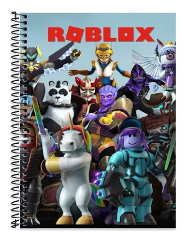 Roblox - Kit Cm 2 Cadernos 10 Matérias,1de Desenho 80 Folhas