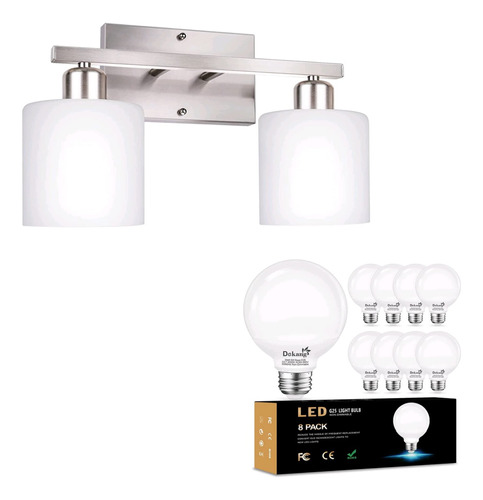 Articulo 2 Luz Tocador Para Baño 8 S Bombilla Led G25 Base