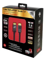 Comprar Cabo Displayport Dp 1.4 8k 240hz Gamer Ultra Uhdtv 2m - ELG
