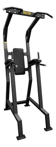 Torre Multifuncional Abdominales Fondos Gym Tayga Estructura Negro Tapizado Negro
