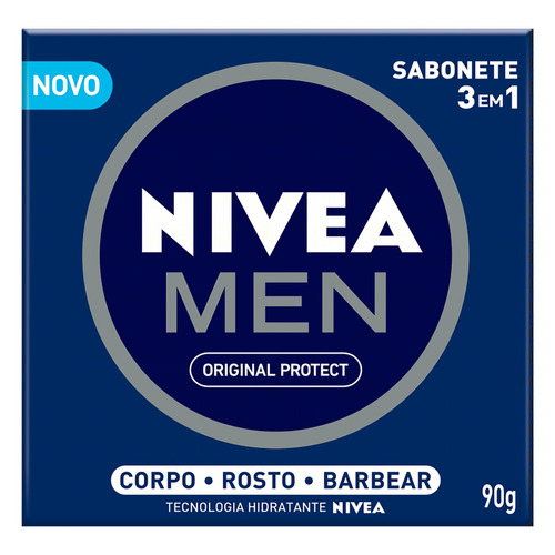Sabonete Em Barra 3 Em 1 Men Original Protect 90g Nivea